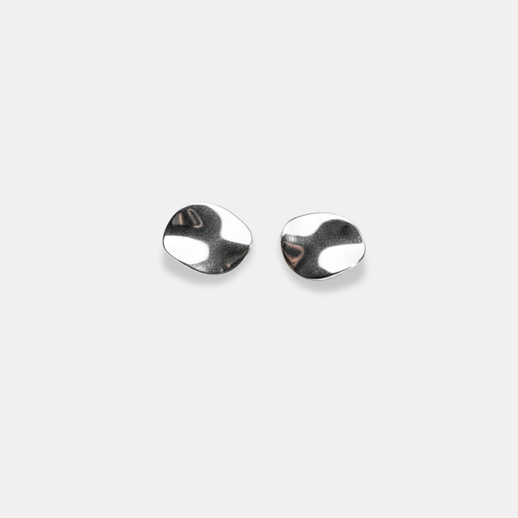 Aretes círculo ondulado